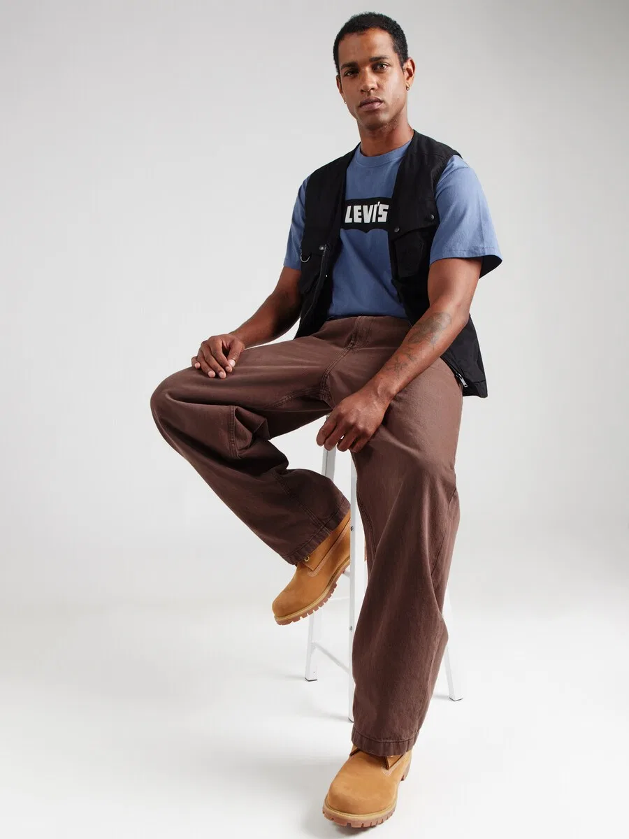 Футболка LEVI'S 'Vintage Batwing' в цветах Marine Blue и Sapphire — фото 4