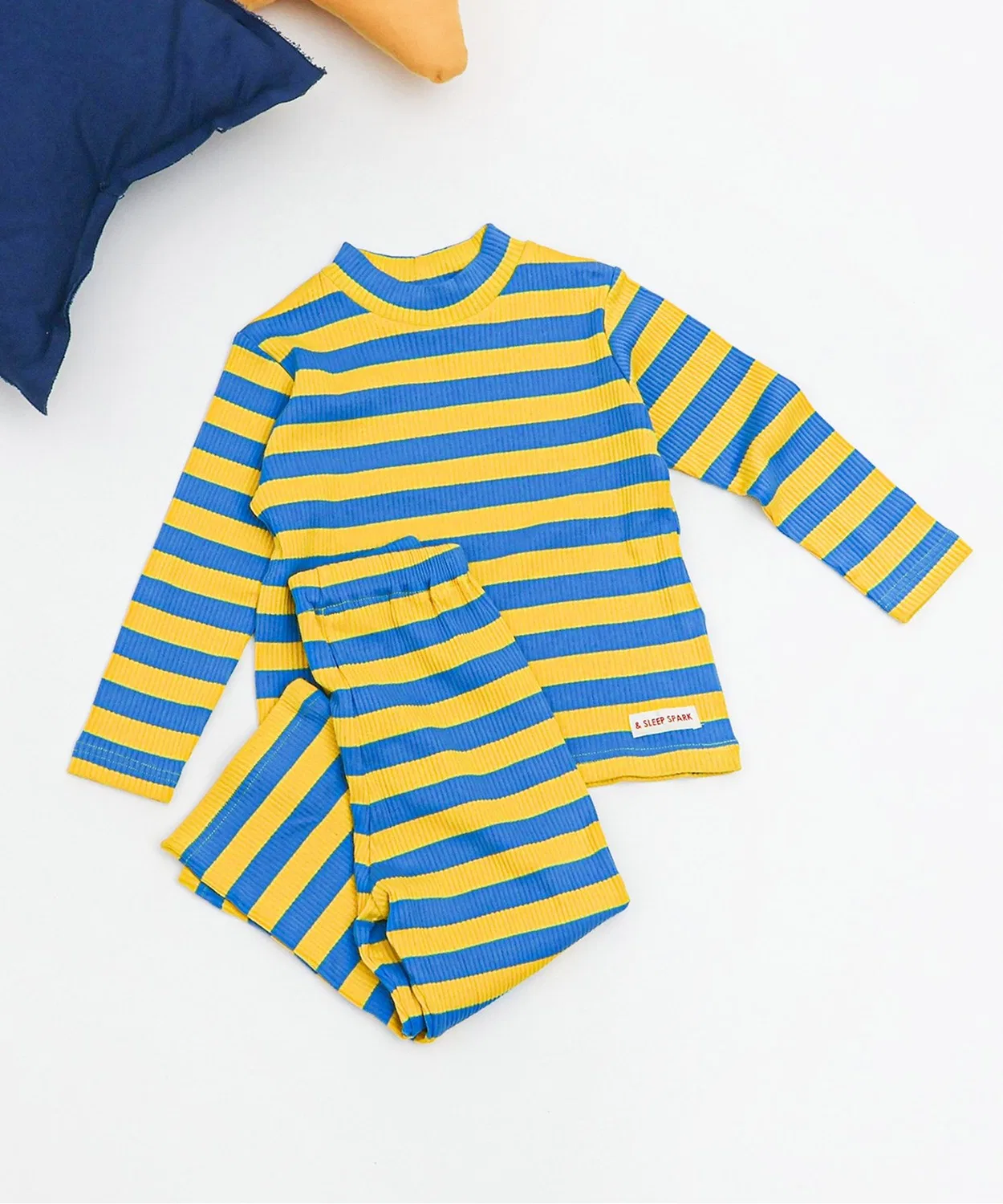 Детская пижама с длинным рукавоми полосками BREEZE, Yellow