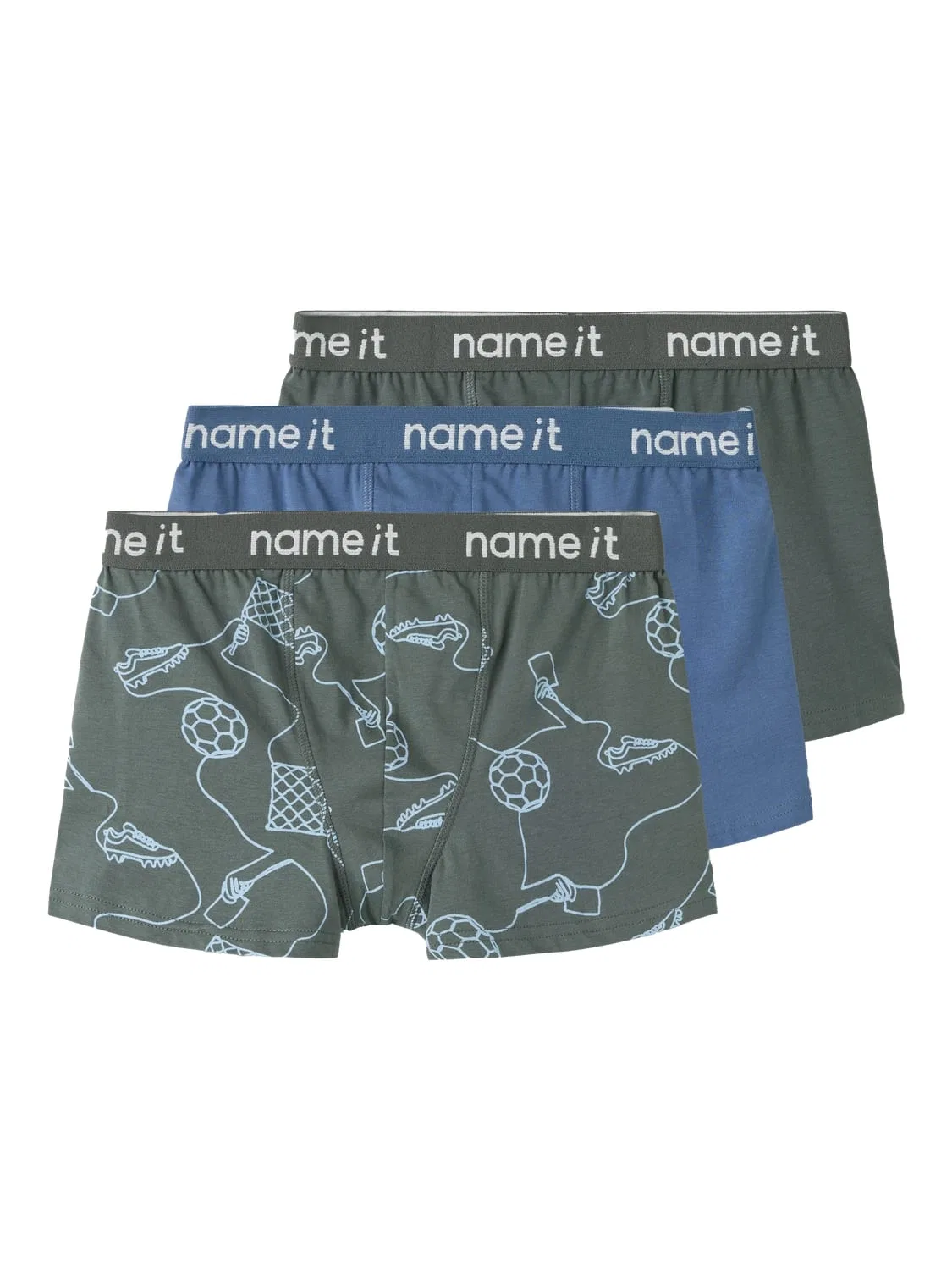 Трусы-боксеры комплект из 3 штук Nkmboxer Name It, городской шик
