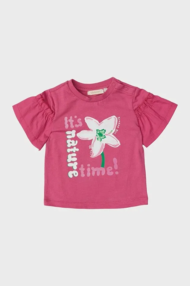 Детская футболка для девочек с принтом Gb Baby, Pink