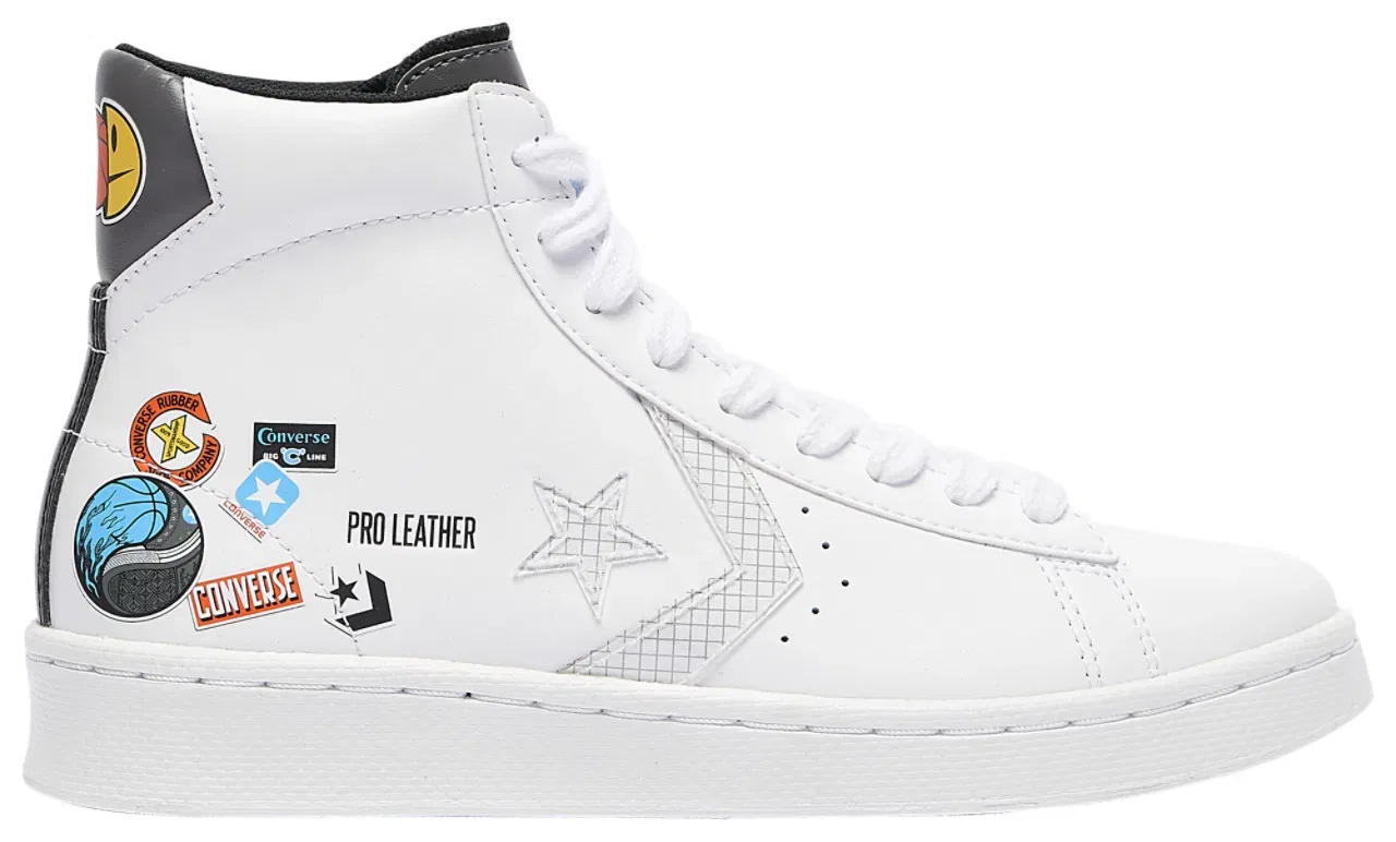 Детские кроссовки для мальчиков с высоким верхом Jump Ball Pro Leather High Converse, Multicolor White