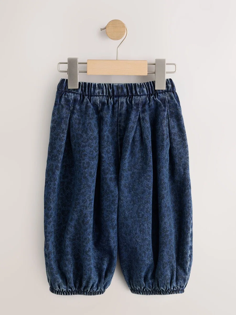 Джинсы Next Baggy Jeans синего цвета, темно-синие — фото 3