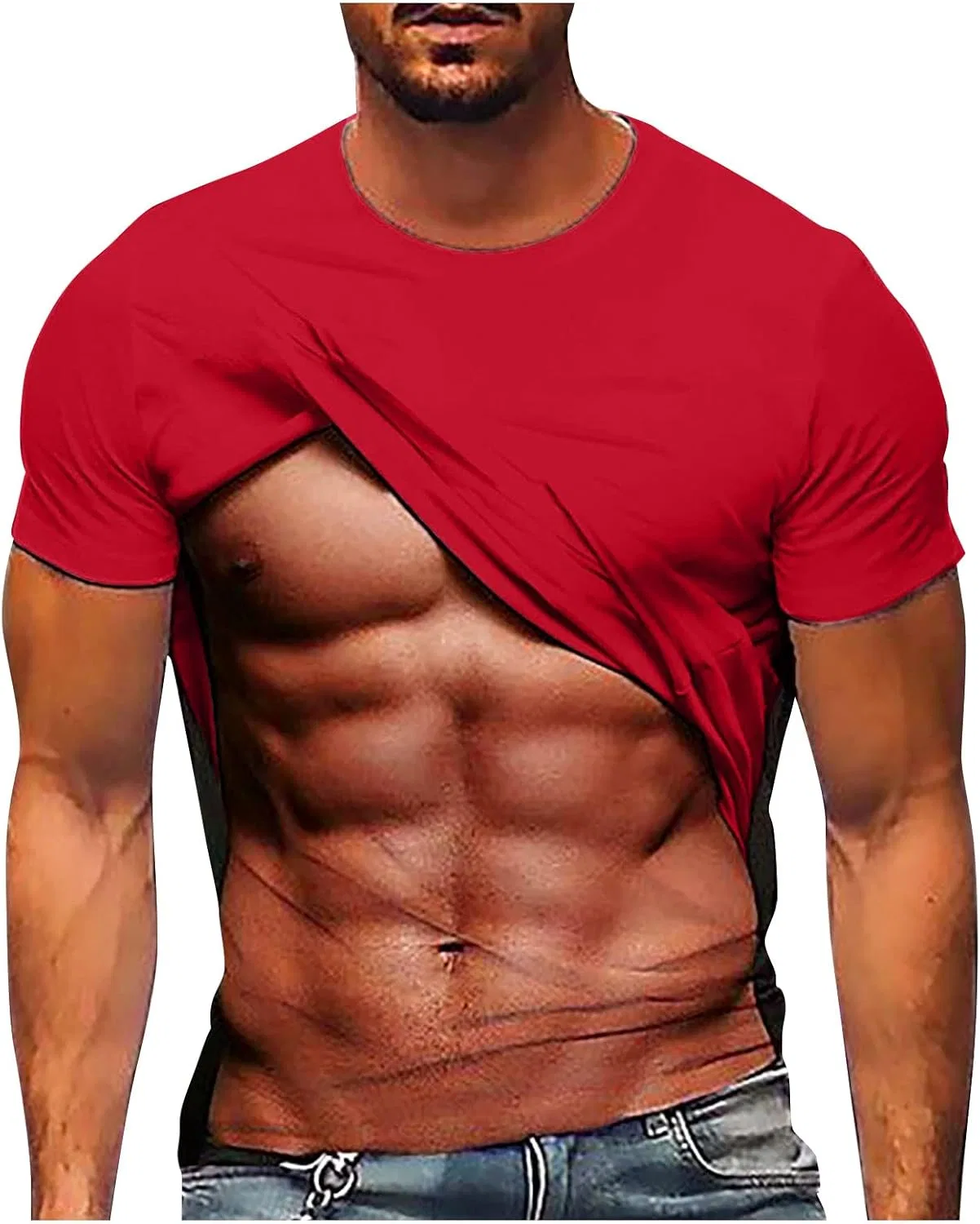Мужская футболка классическая OMING, Red