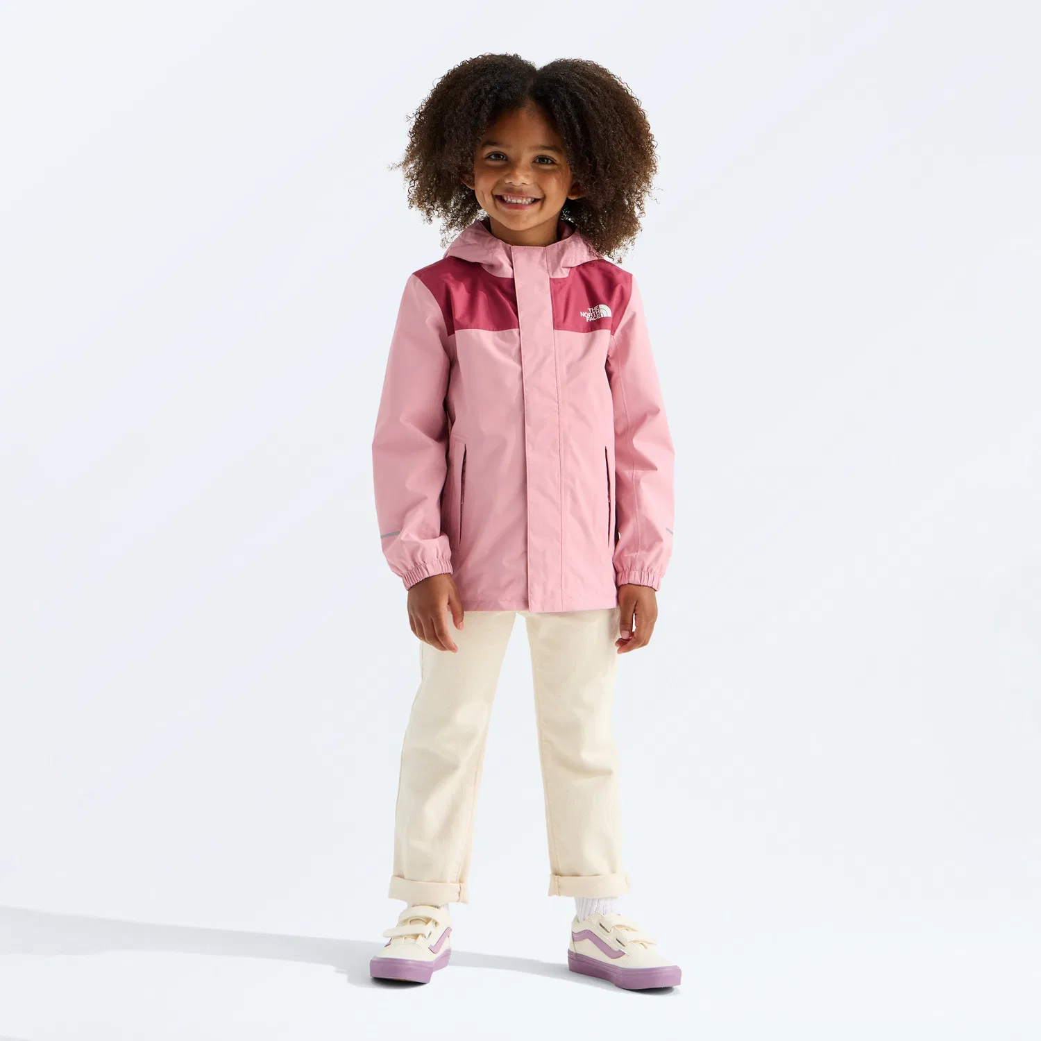 Детская дождевая куртка водонепроницаемая Antora The North Face, Primrose/Fermented Clay — фото 3