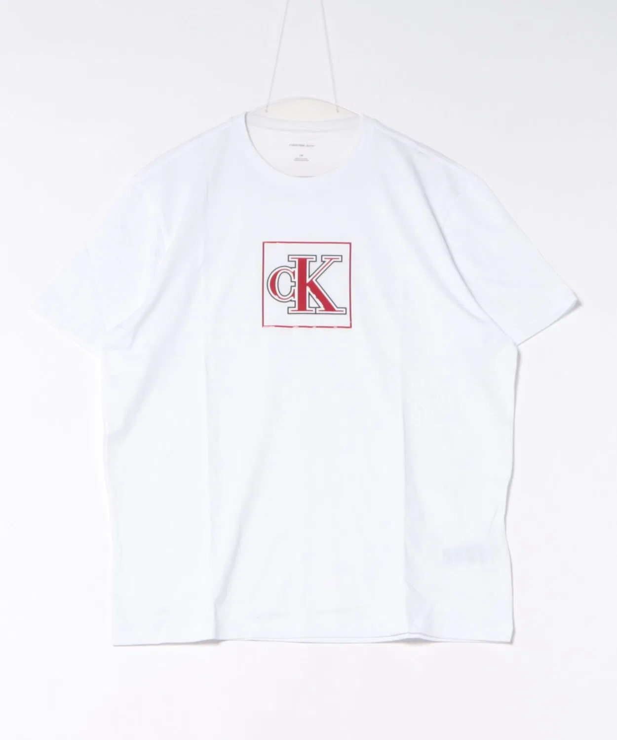 Футболка с принтом CK Logo Calvin Klein, Белый