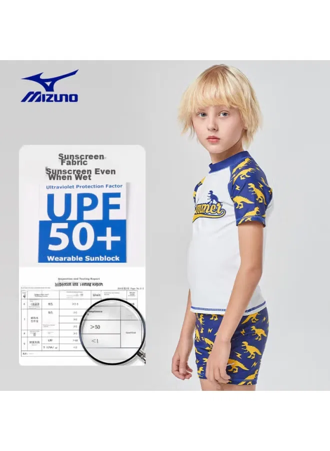 Плавки детские для мальчиков с принтом динозавра, Mizuno — фото 2