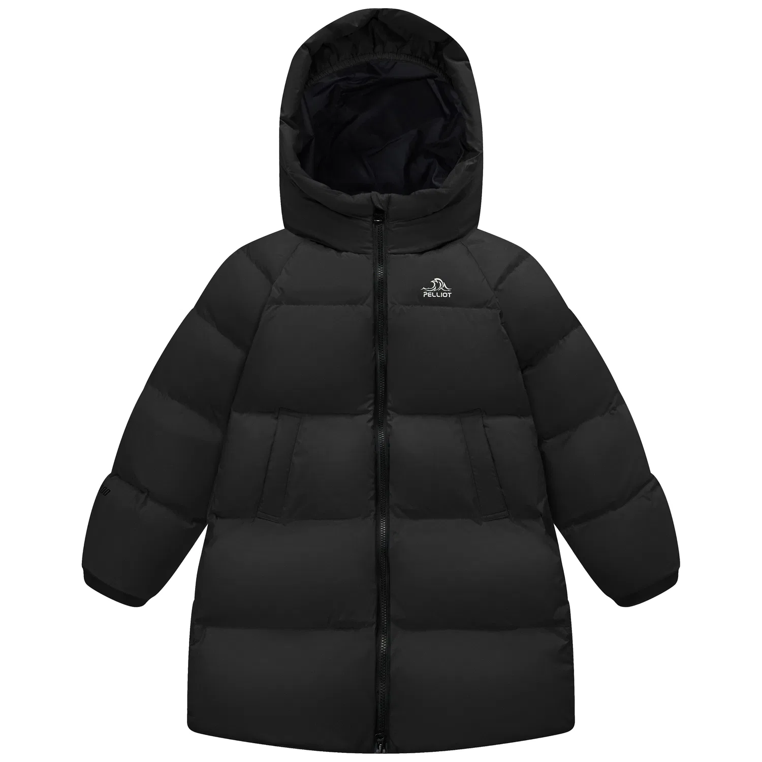 Детское пуховое пальто с капюшоном PELLIOT, Obsidian Black