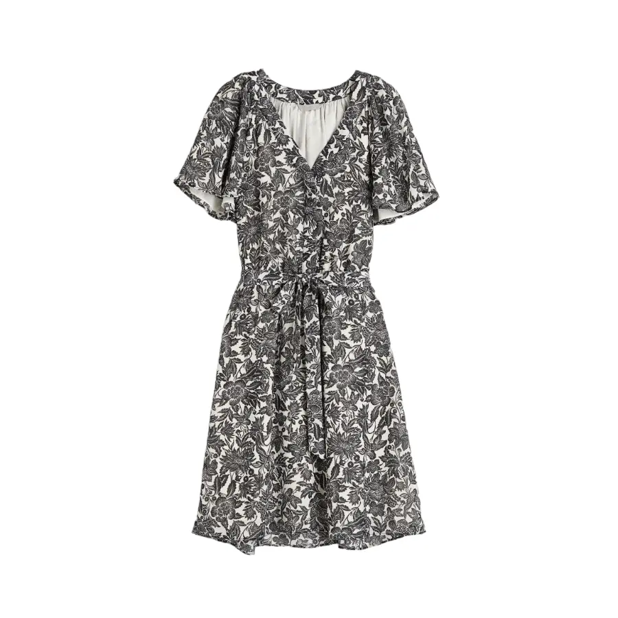 

Платье H&M Chiffon, кремовый/черный