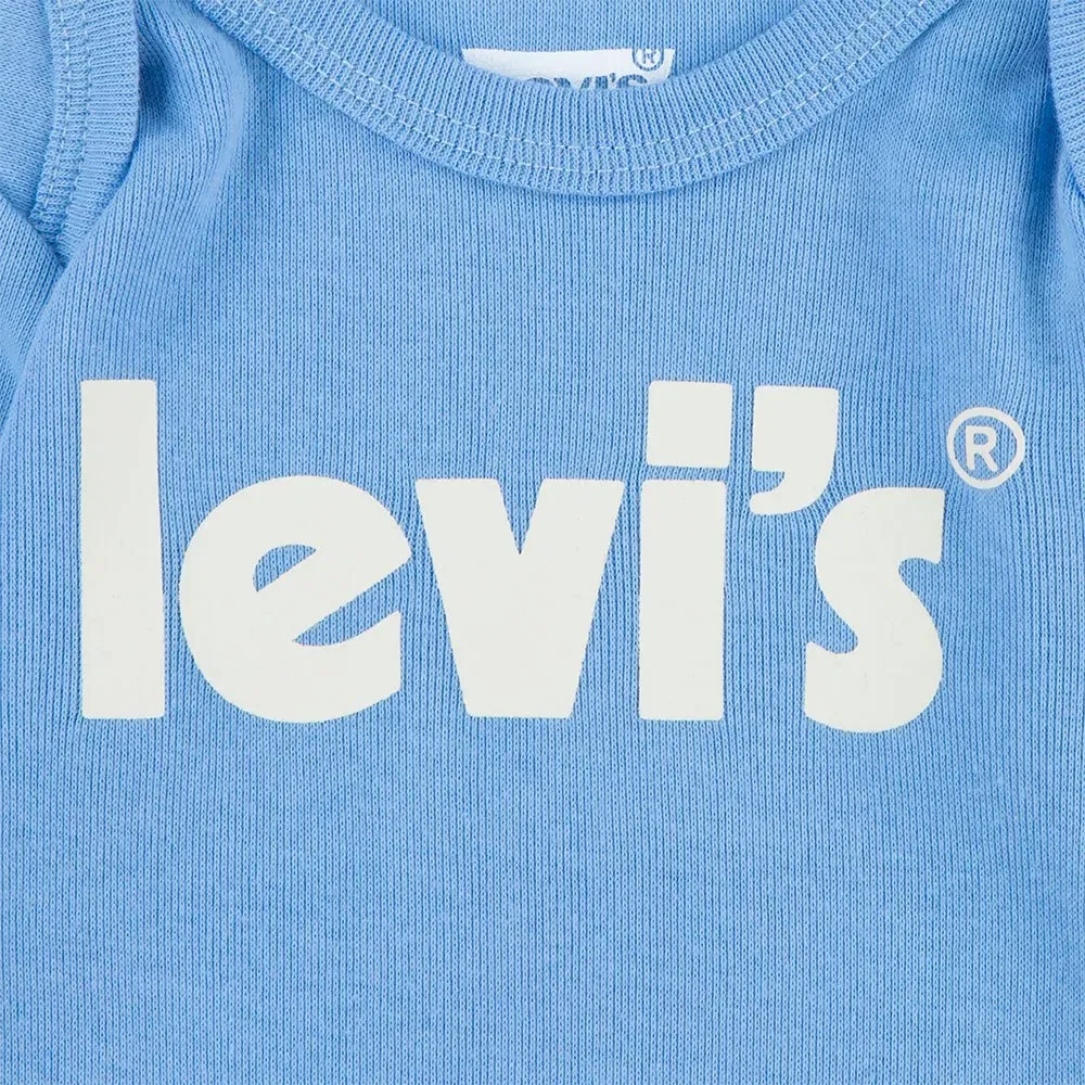 Футболка с длинным рукавом Levi's Poster Logo, комплект 2 шт., Levi's, синий — фото 3
