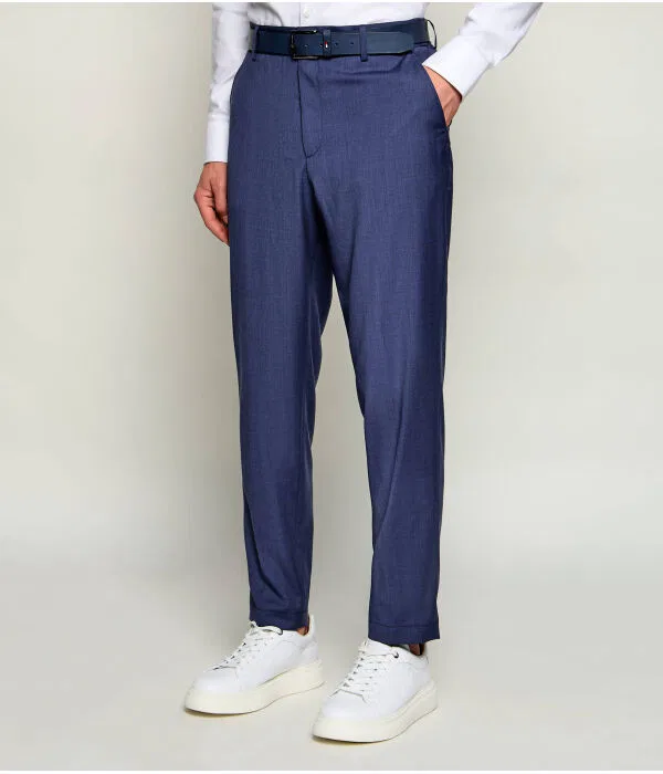 Мужские классические брюки tapered fit BOSS, Blu Marino
