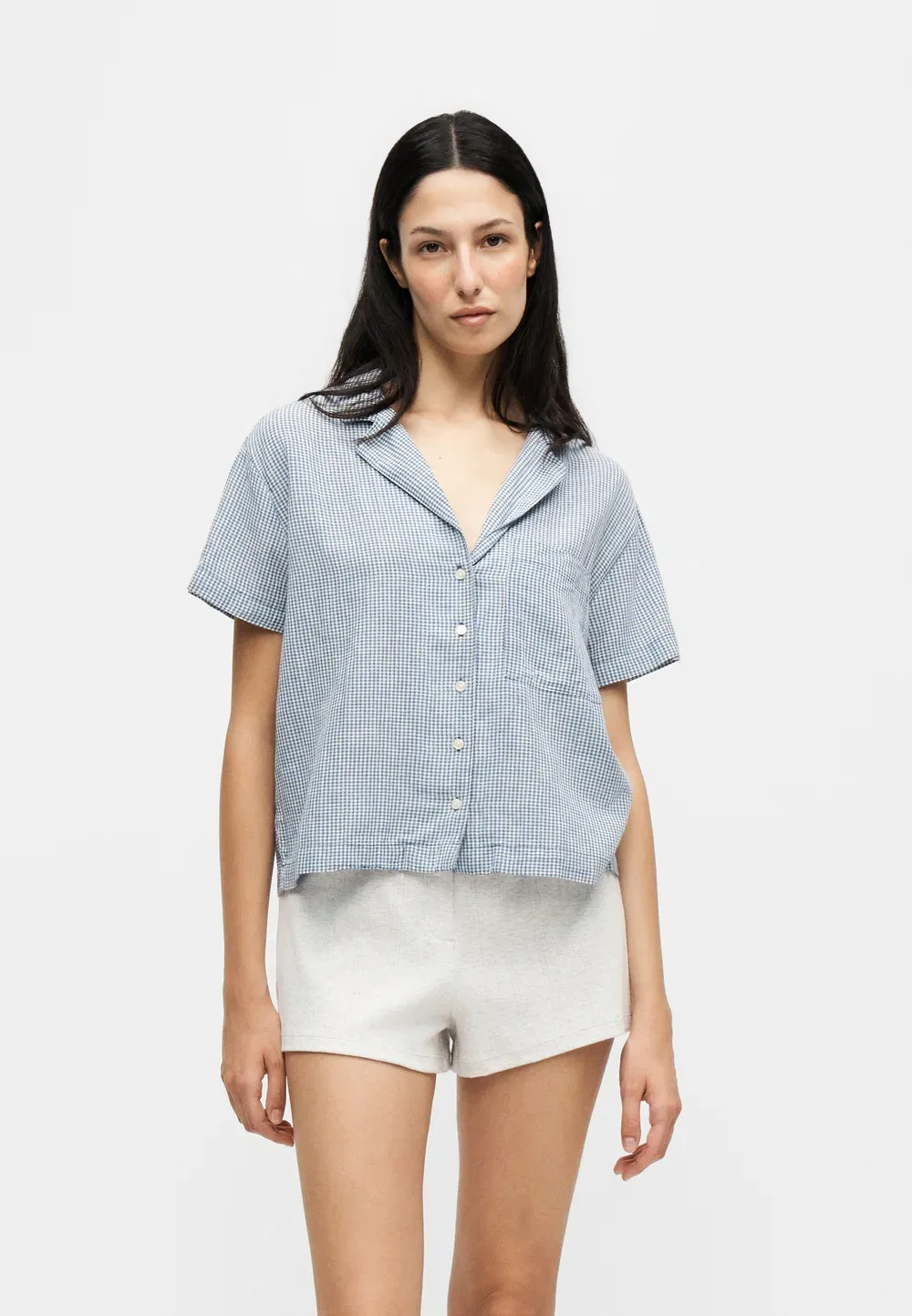 Верхняя часть пижамы из марли Gap, Blue