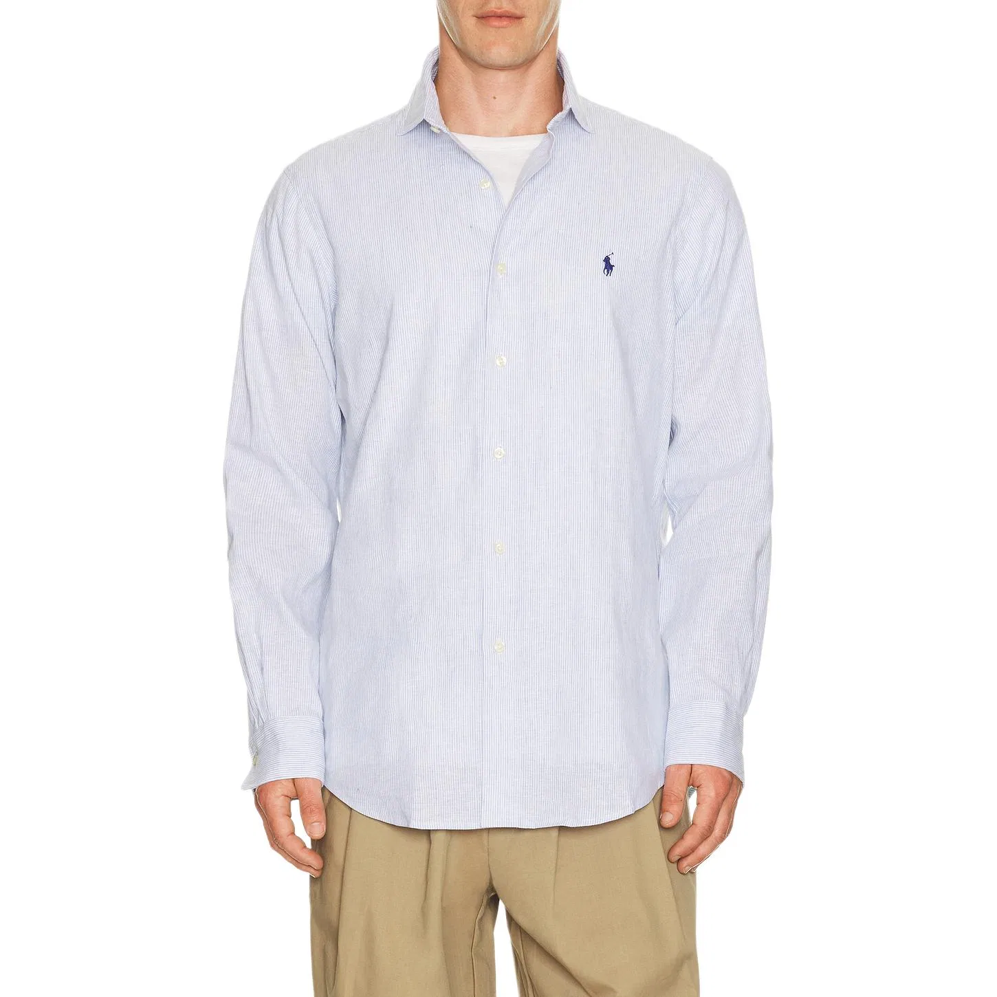 Мужская рубашка классическая Blue Polo Ralph Lauren — фото 4