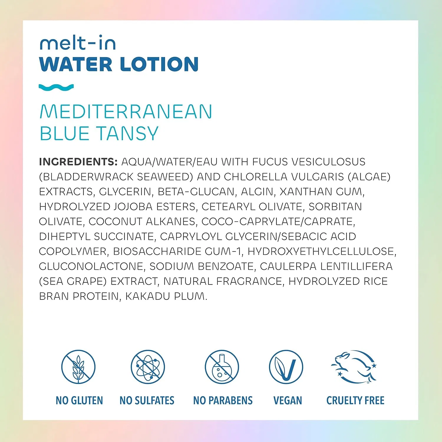 Лосьон для тела Water Lotion Mediterranean Blue Tansy, Seaweed Bath Company, 118 мл — фото 2