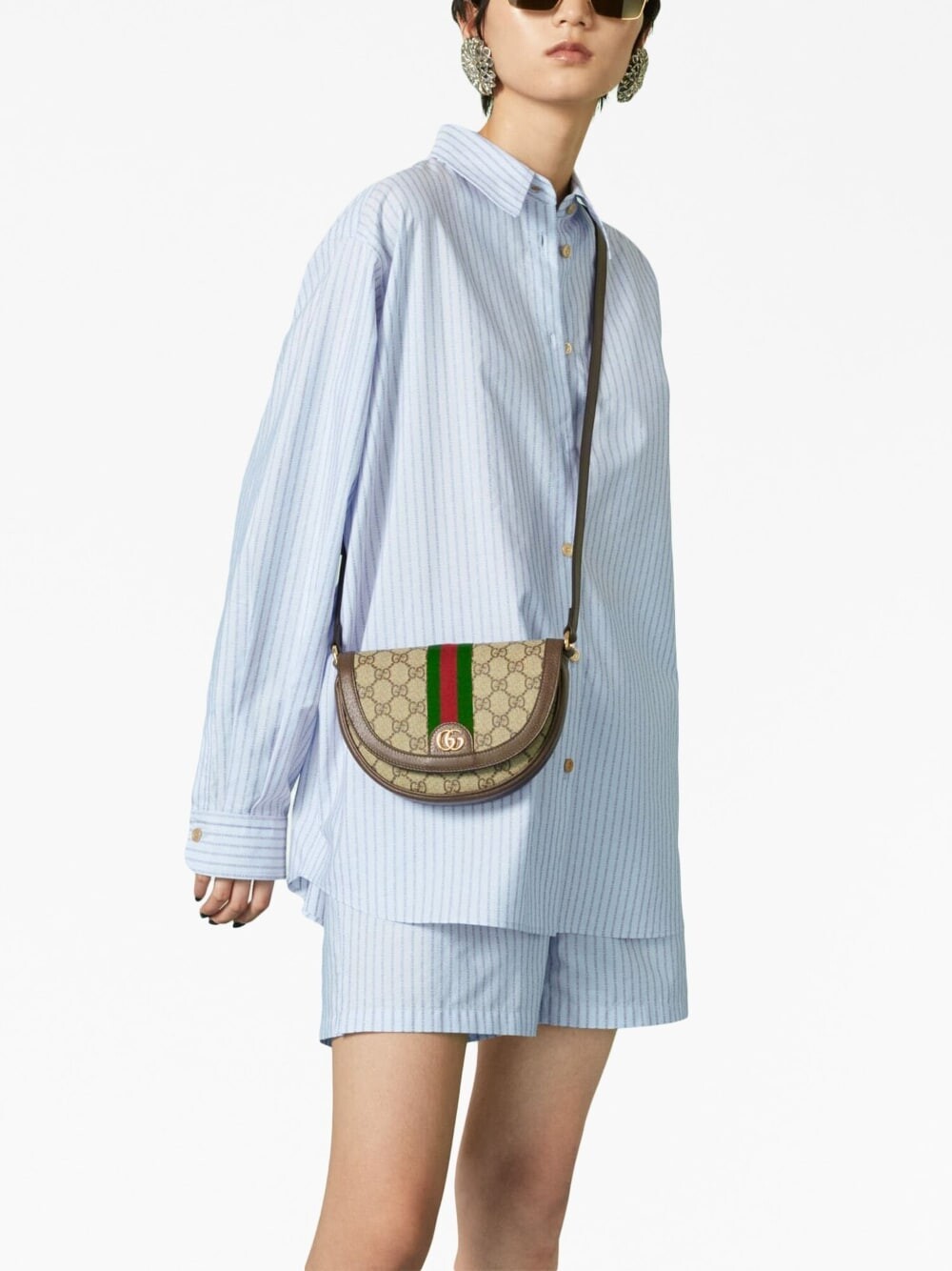 

Сумка кросс-боди GUCCI Ophidia GG mini bag, бежевый