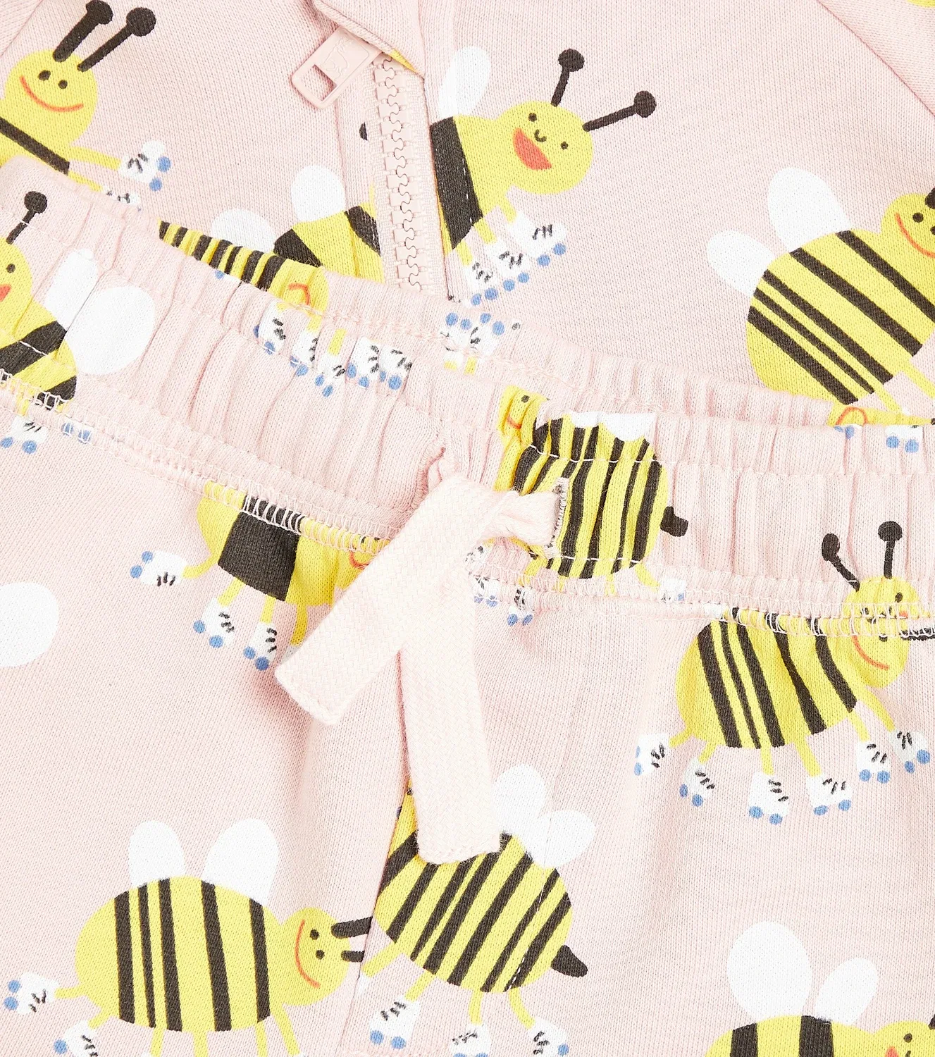Комплект из толстовки и шорт с принтом Stella Mccartney Kids, розовый — фото 3