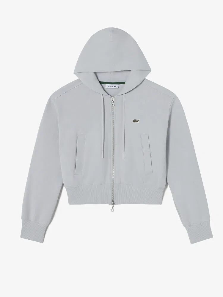 Свитшот женский LACOSTE JP Relax Fit Hooded Sweatshirt, светло-серый