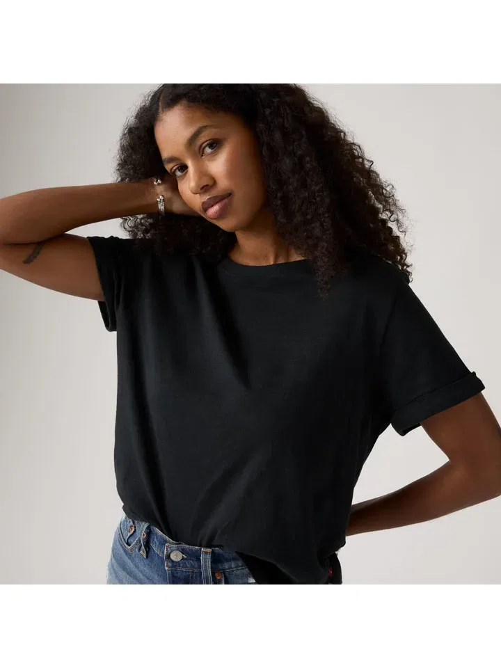 Женская свободная футболка Julie Levi's, Black — фото 4