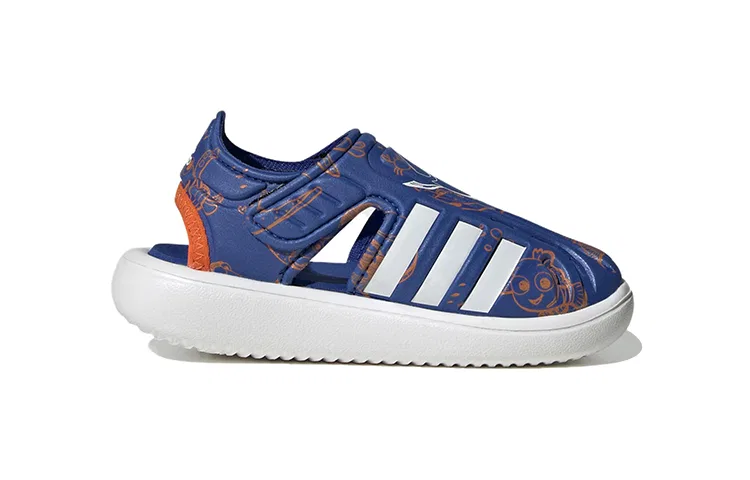 Детское закрытое водное сандалеты с принтом Finding Dory Adidas, Черный — фото 4