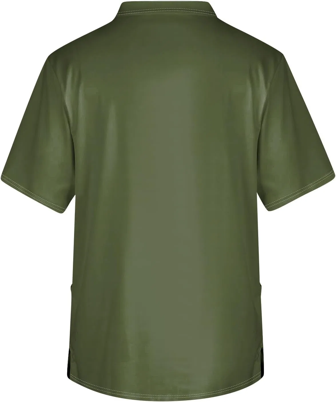 Мужская футболка с V-образным вырезом и карманом, Army Green — фото 2