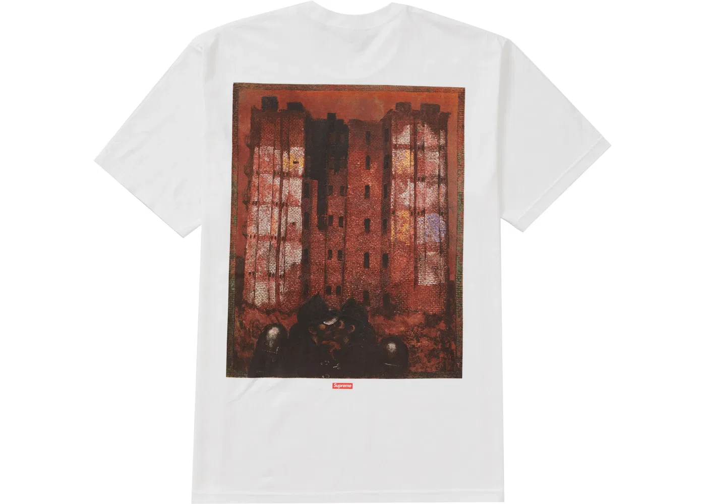 Мужская футболка с принтом Big Heat Supreme, White — фото 2