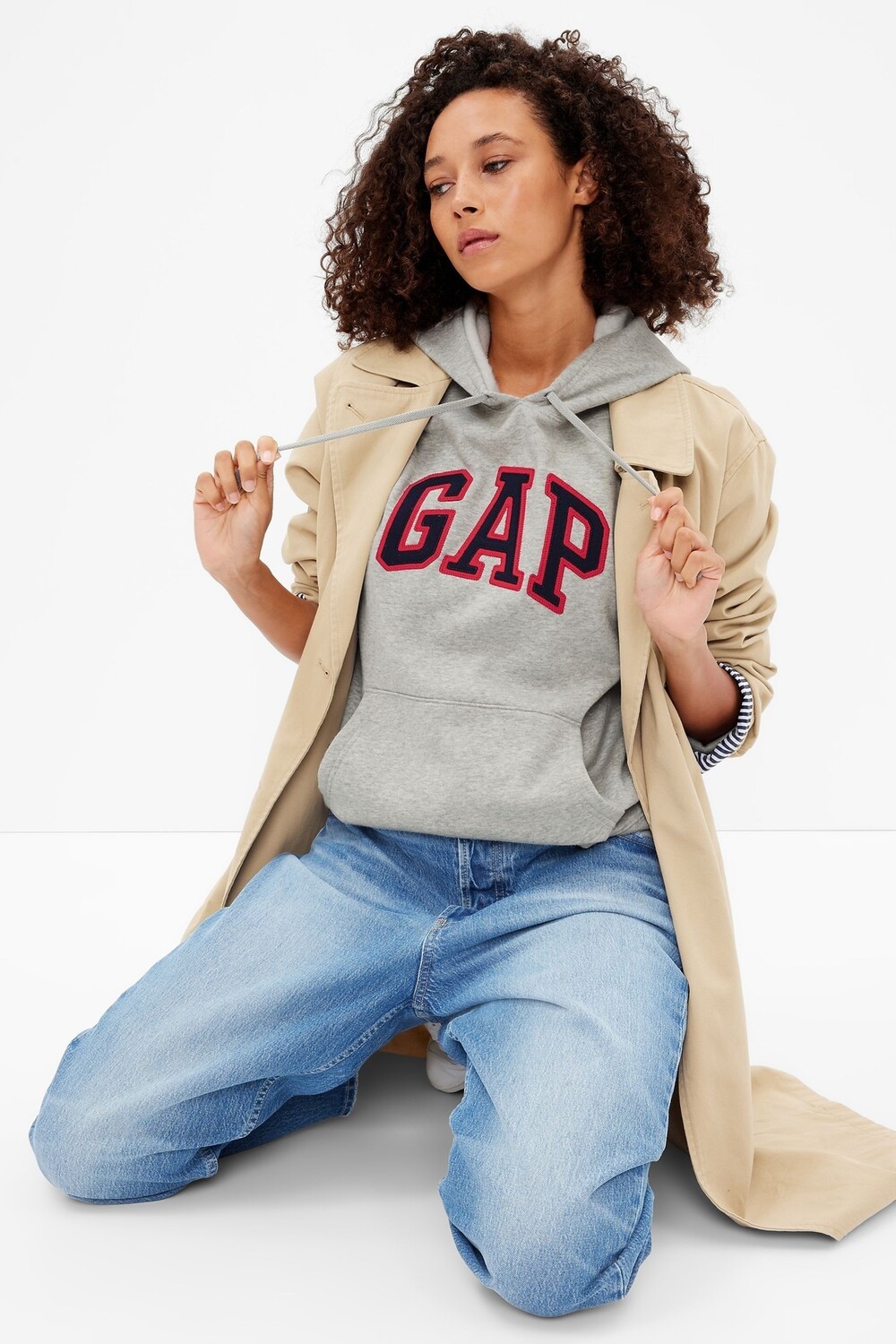 

Флисовая толстовка с логотипом Gap, синий