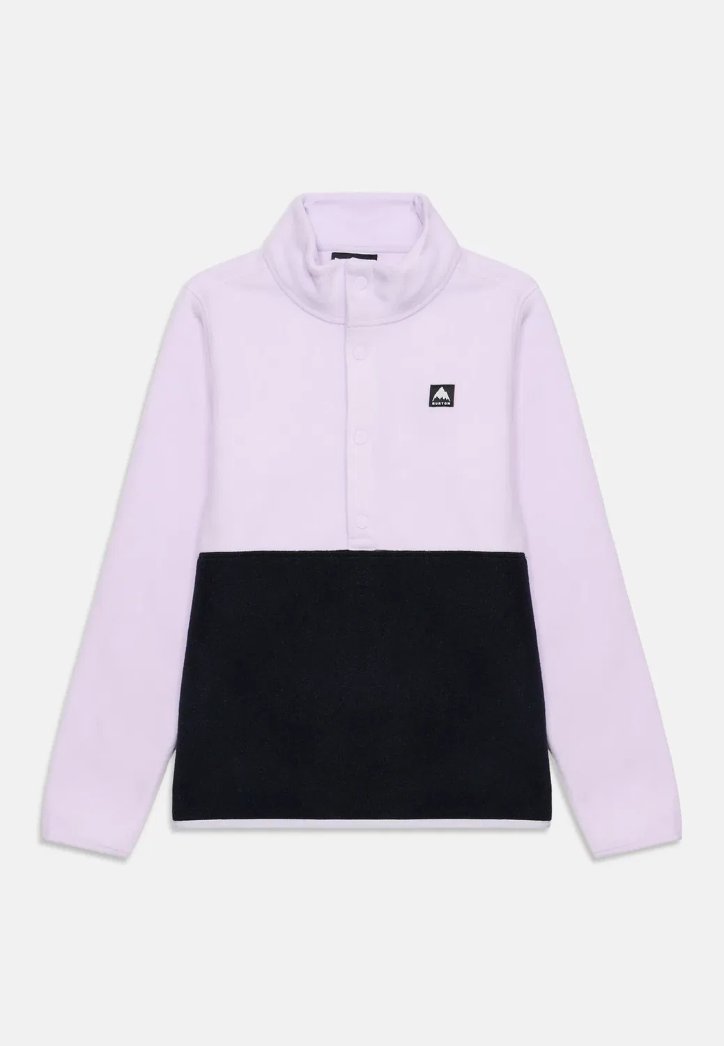 Детская куртка-анорак унисекс - флисовый джемпер Burton, Moondust Purple/True Black
