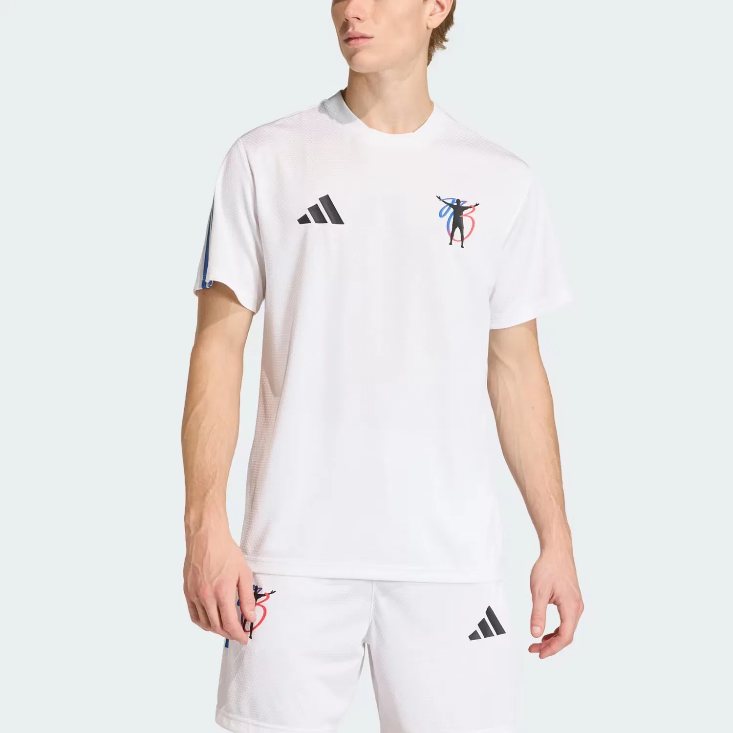 Мужская футболка с принтом Football Jude Bellingham Adidas, White — фото 3