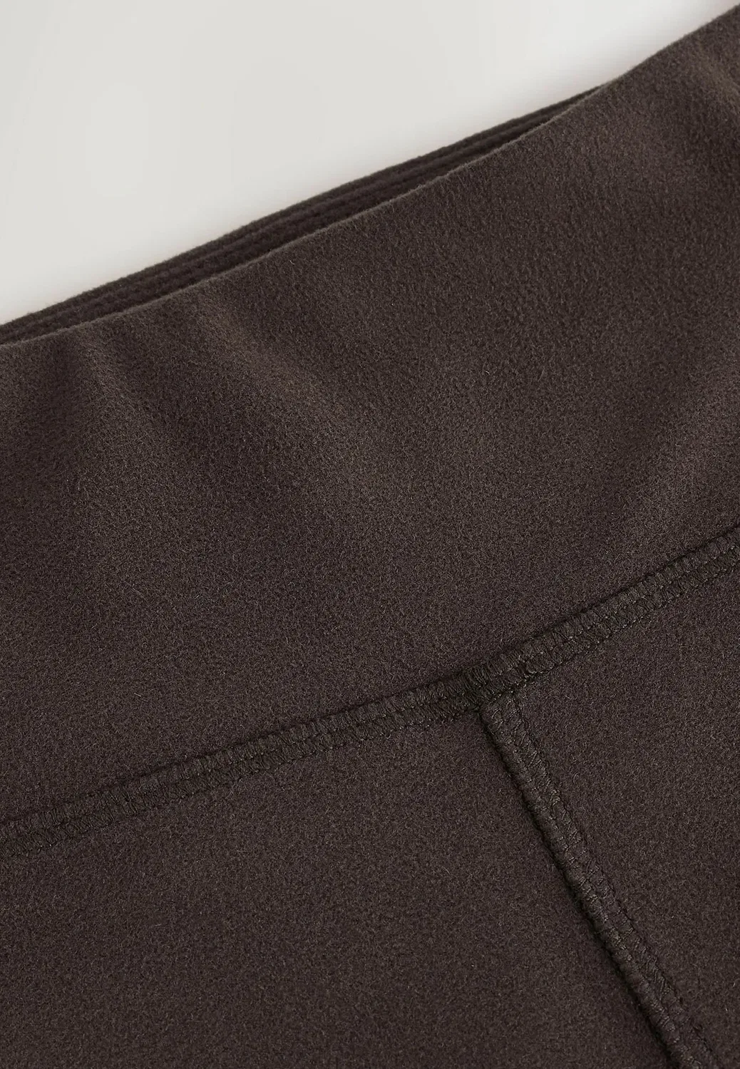 Уютные флисовые леггинсы с расклешенной юбкой - леггинсы Next, Chocolate Brown — фото 3