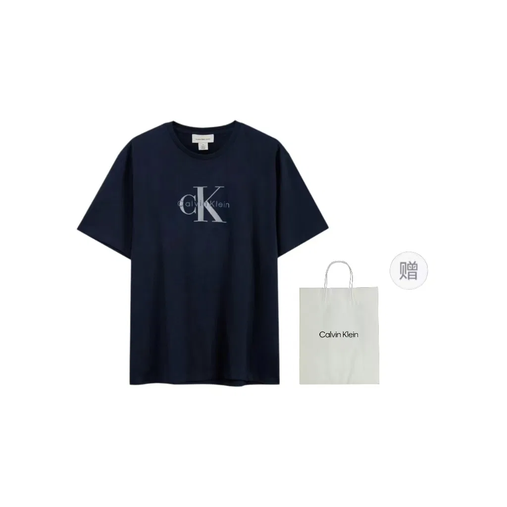 Детская футболка с коротким рукавом Calvin Klein, Navy Blue (Shopping Bag)