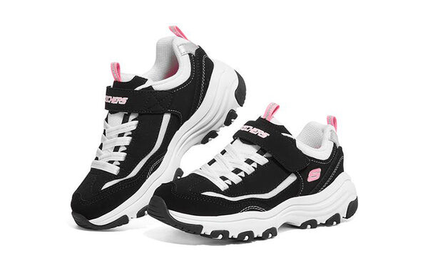 Кроссовки i conik 'black pink white' Skechers, черный — фото 3