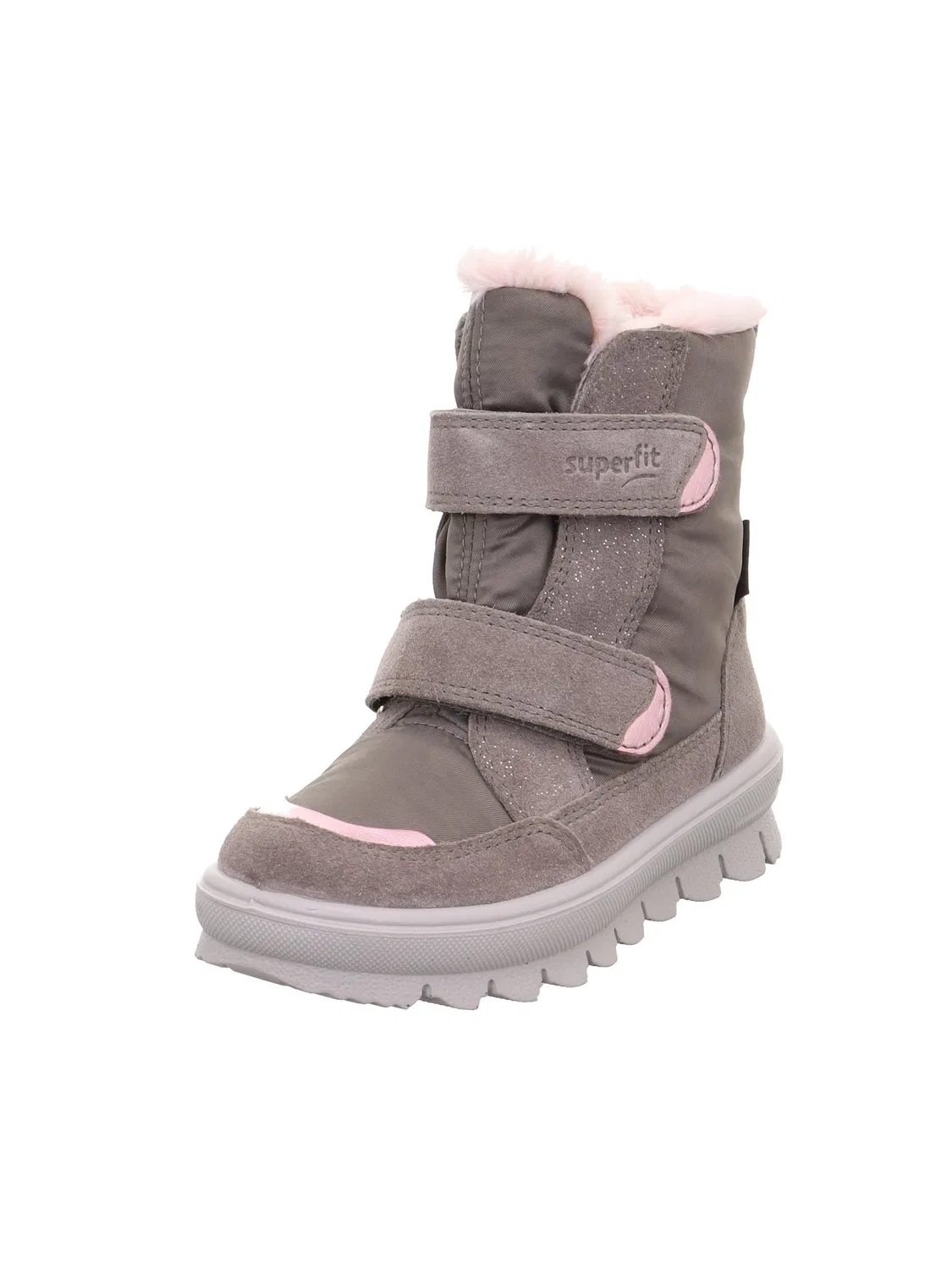 Детские зимние ботинки для девочек с принтом Flavia Superfit, Grau Pink 2000
