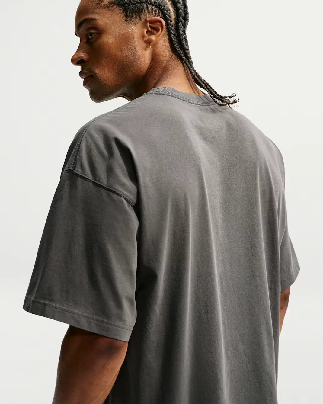 Мужская баскетбольная футболка оверсайз Nike, Black — фото 2