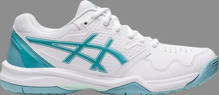 

Кроссовки wmns gel dedicate 7 'white smoke blue' Asics, белый, Белый;синий, Кроссовки wmns gel dedicate 7 'white smoke blue' Asics, белый
