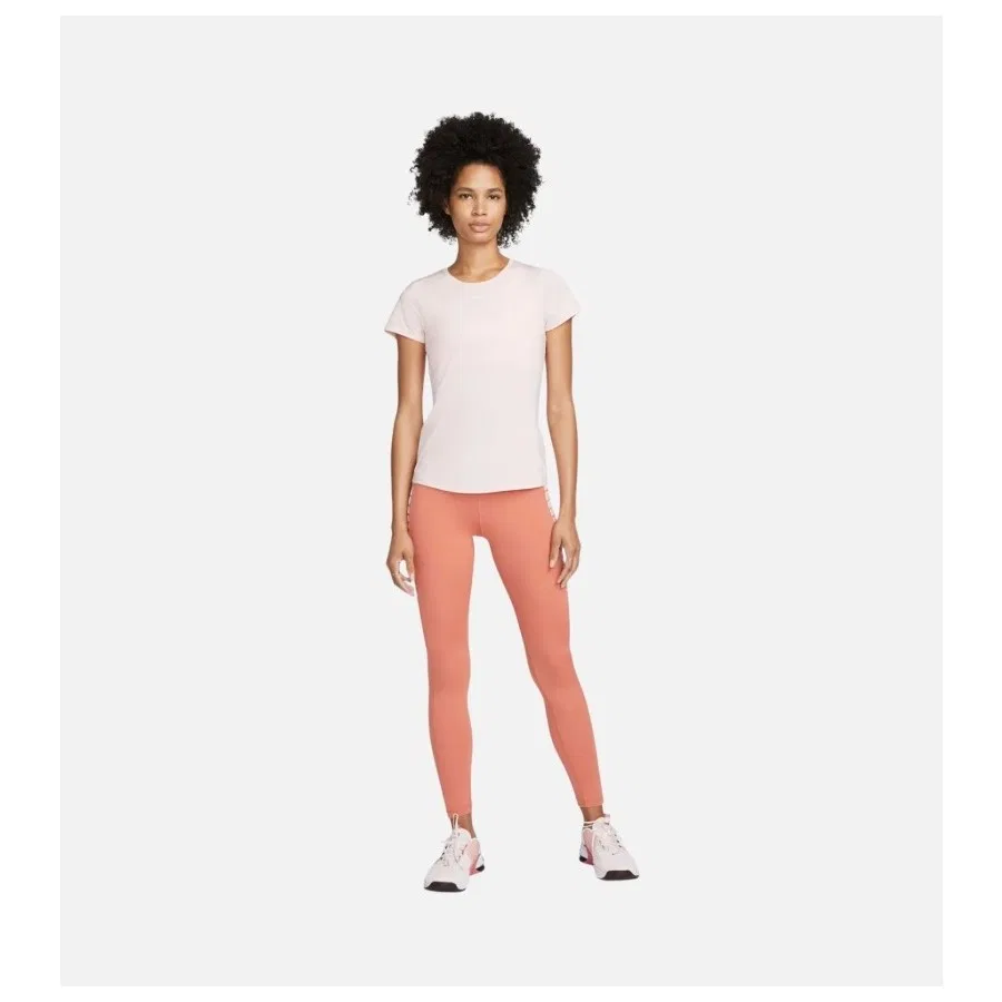 Женская футболка с коротким рукавом Nike Dri-Fit One Slim-Fit, Пудровый — фото 2