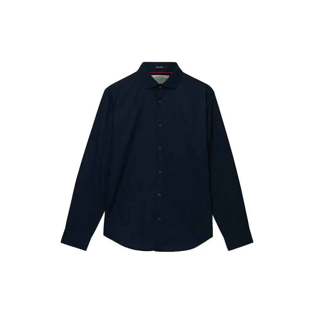 Рубашка с длинным рукавом Cut Away Poplin Superdry, синий