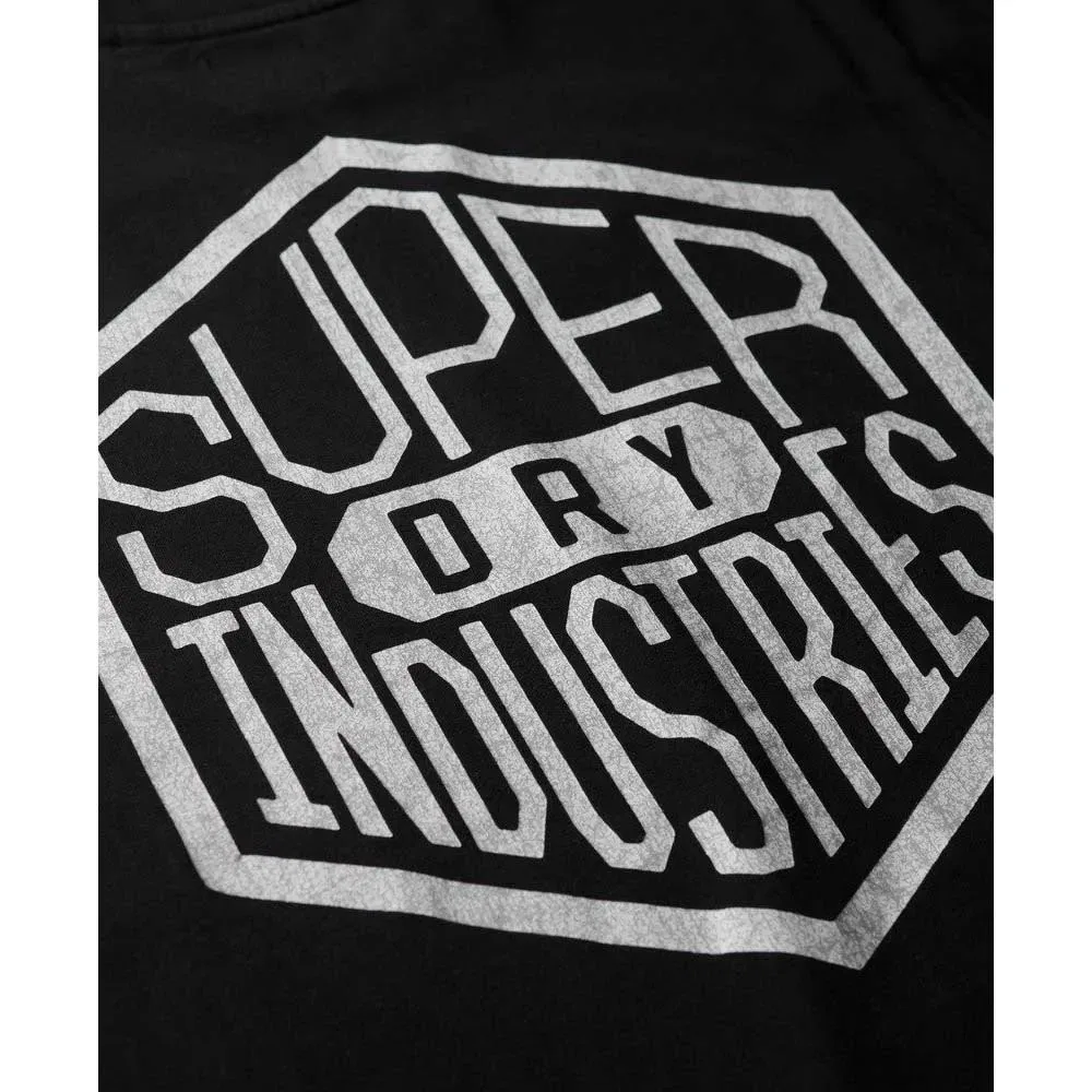 Футболка свободного кроя с коротким рукавом Work Logo Superdry, черный — фото 3