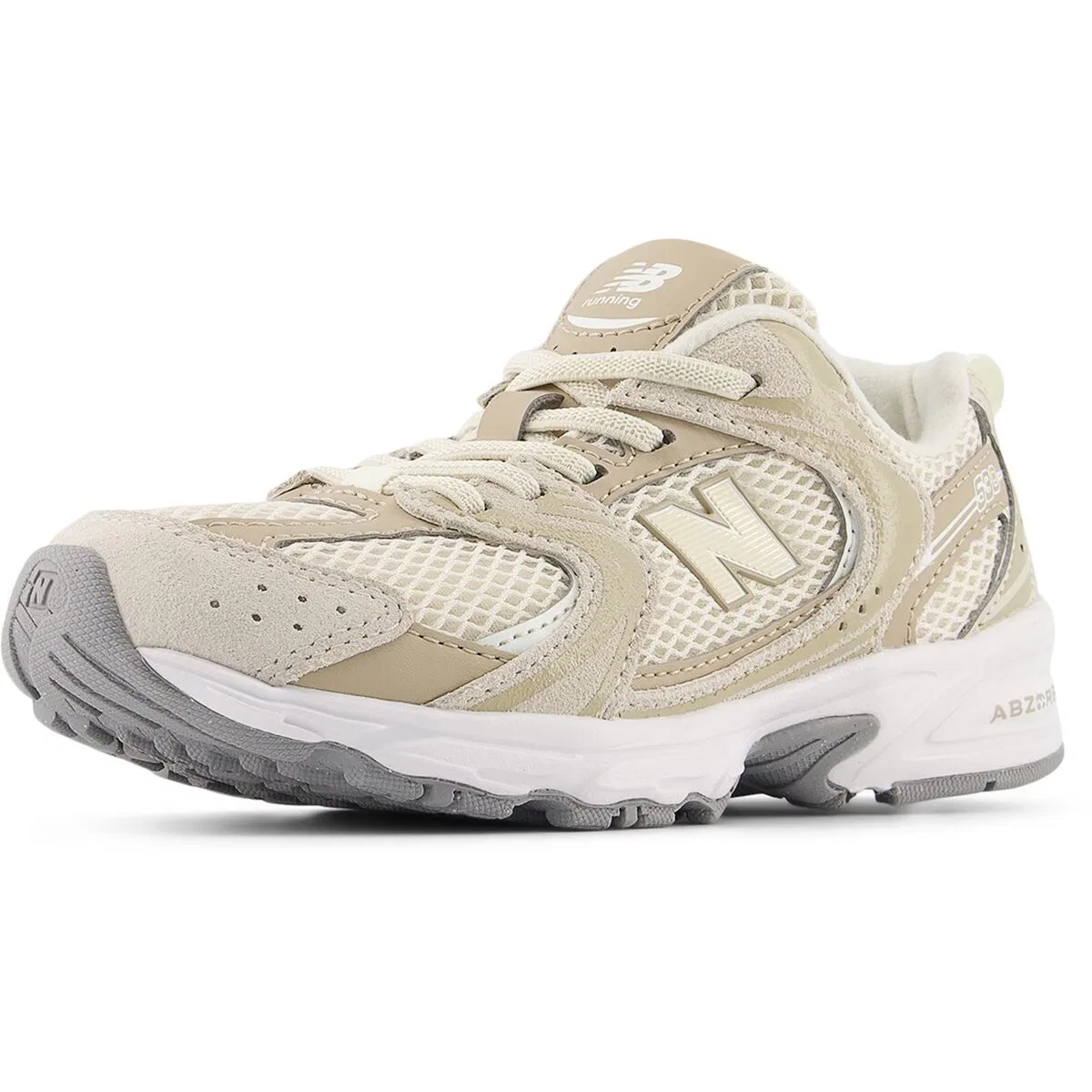 Детские кроссовки для мальчиков на шнурках-эластичных шнурках 530 New Balance, Linen Stoneware — фото 3