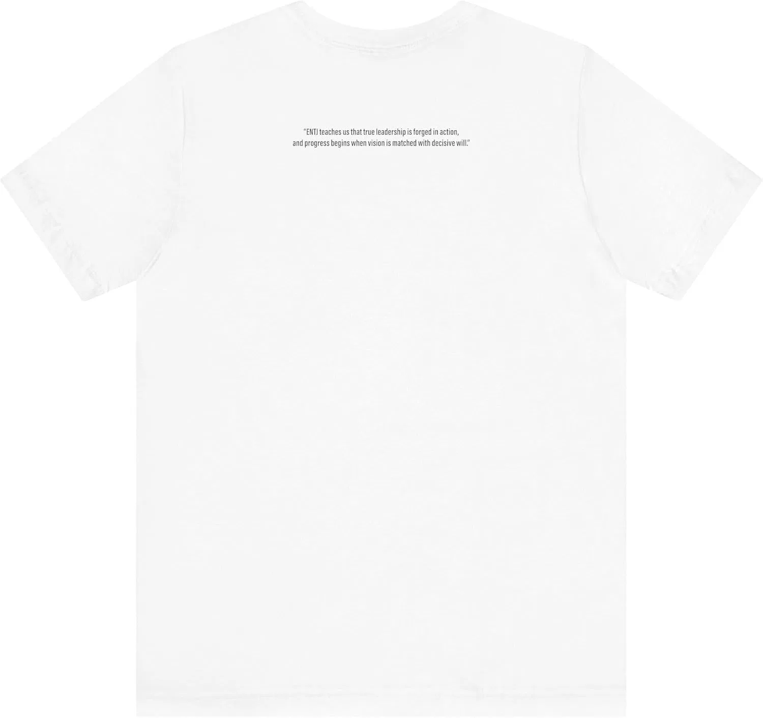Футболка с принтом ENTJ The Commander Bella+canvas, White — фото 3