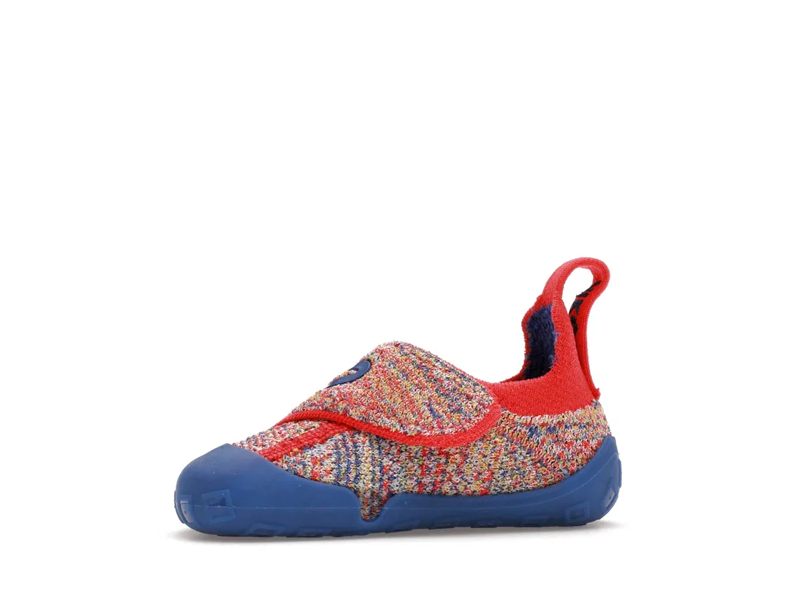 Детские кроссовки с верхом FlyKnit Nike Swoosh 1 Nike, Sail/Siren Red/Vivid Sulfur/Game Royal — фото 3
