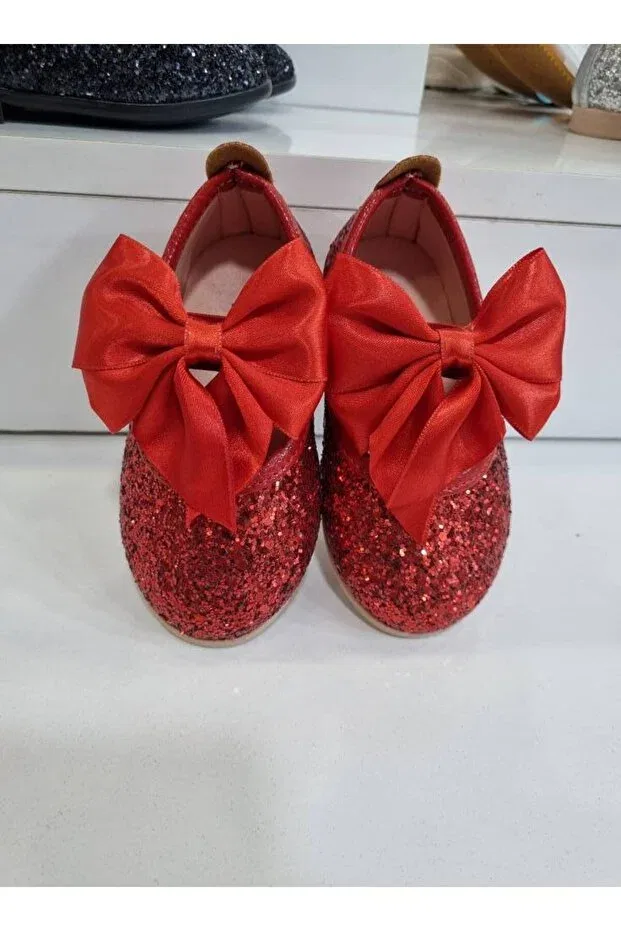 Детские балетки для девочек без каблука Ege Kids, Red