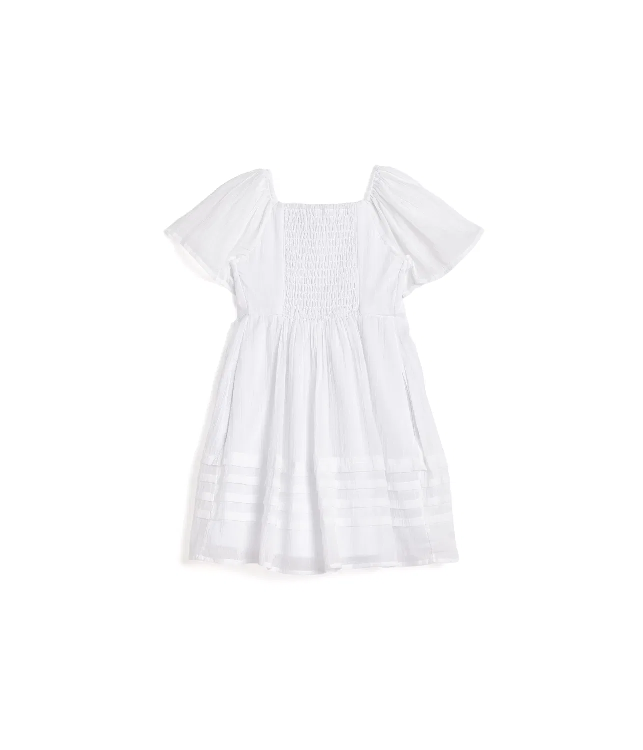 Мини-платье с имитацией складок (для детей постарше) Abercrombie Kids, Bright White — фото 2
