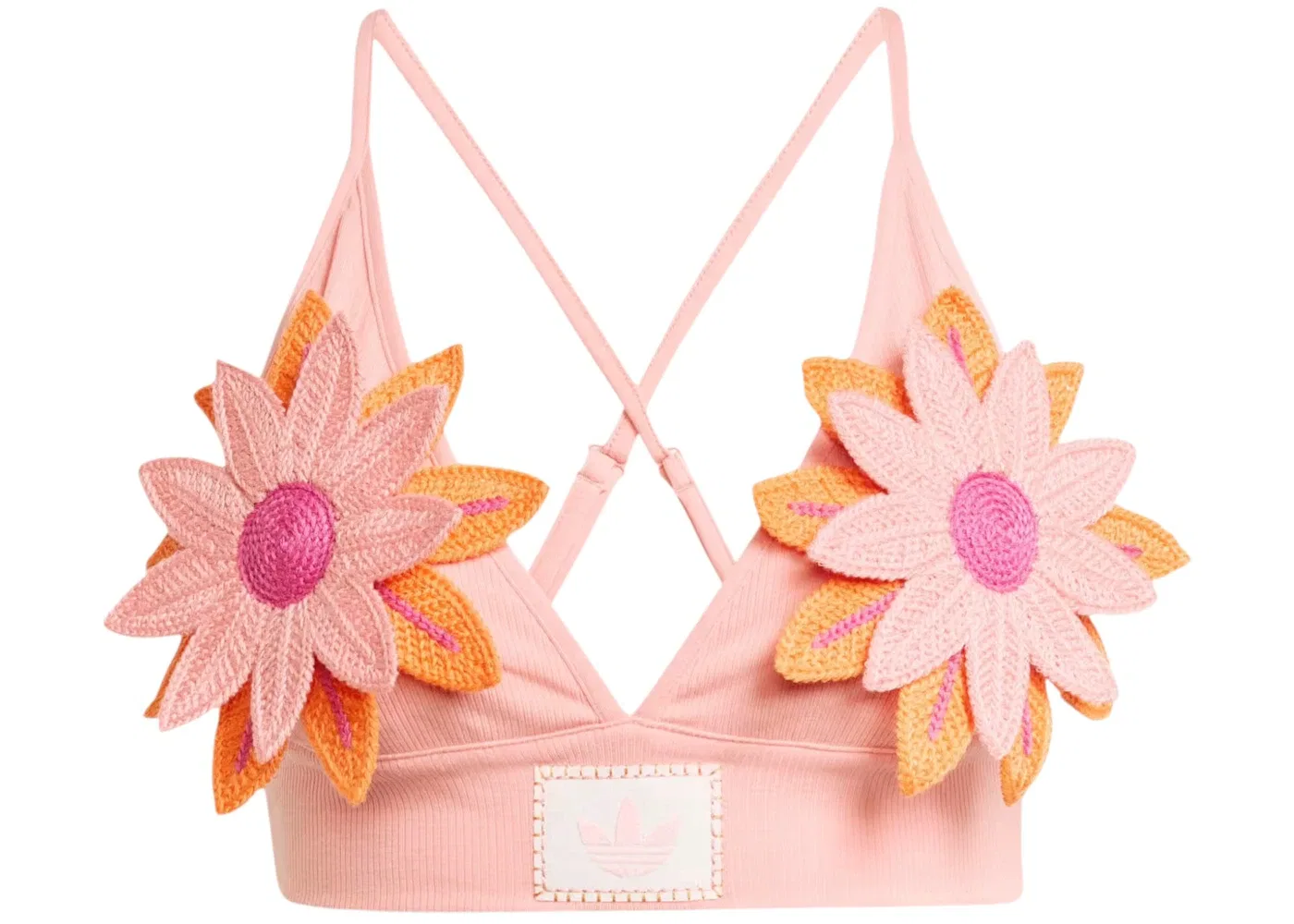 Женский бралетт с принтом Summer Glow Adidas, Semi Pink Spark