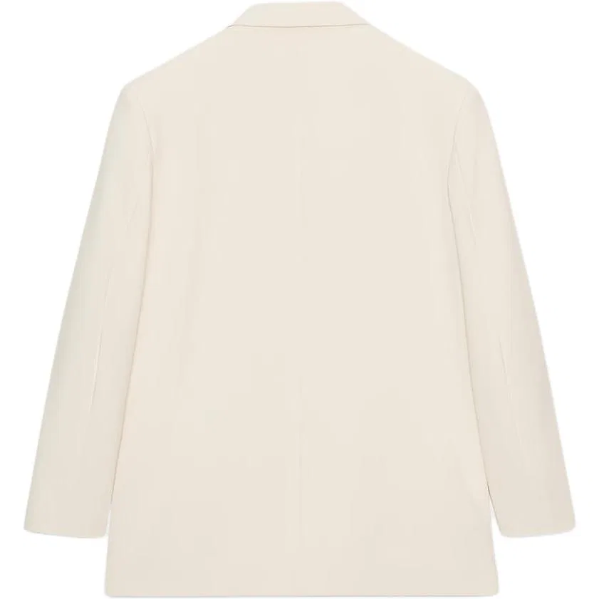 Женский деловой костюм с вырезом-лацканом Frosted White, ZARA, Frosted White — фото 3
