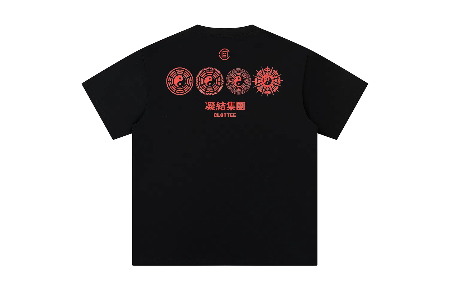 Детская футболка с принтом Crew Neck CLOT, White With Red Embroidery Digital — фото 3