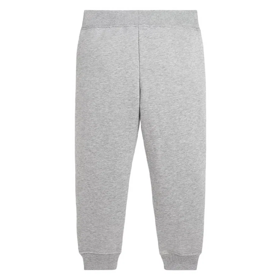 Спортивные брюки с принтом и шнурком, модель Kids Logo-Print Drawstring Trackpants Polo Ralph Lauren, Grey — фото 2