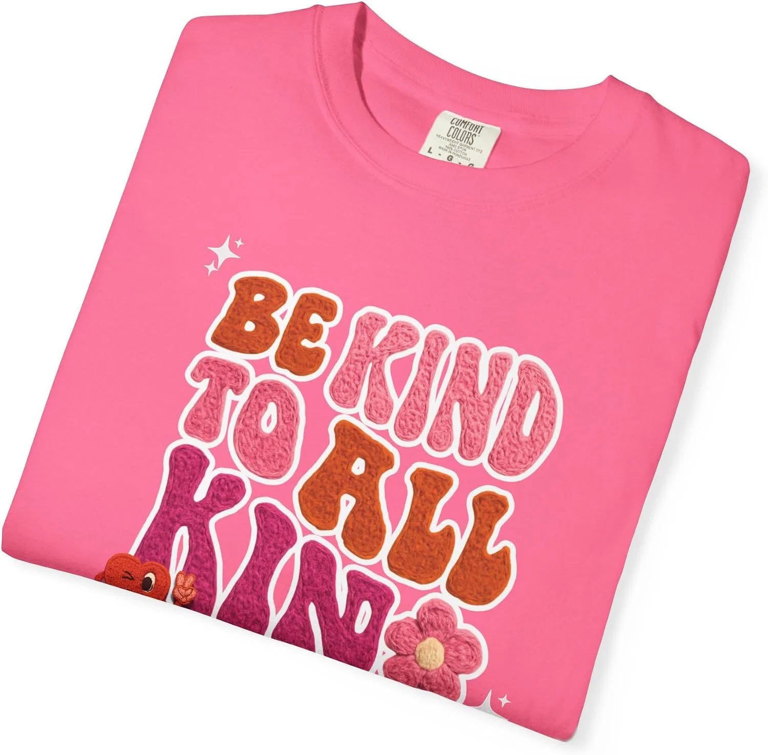 Женская футболка с принтом Be Kind to All Kinds, Crunchberry — фото 2