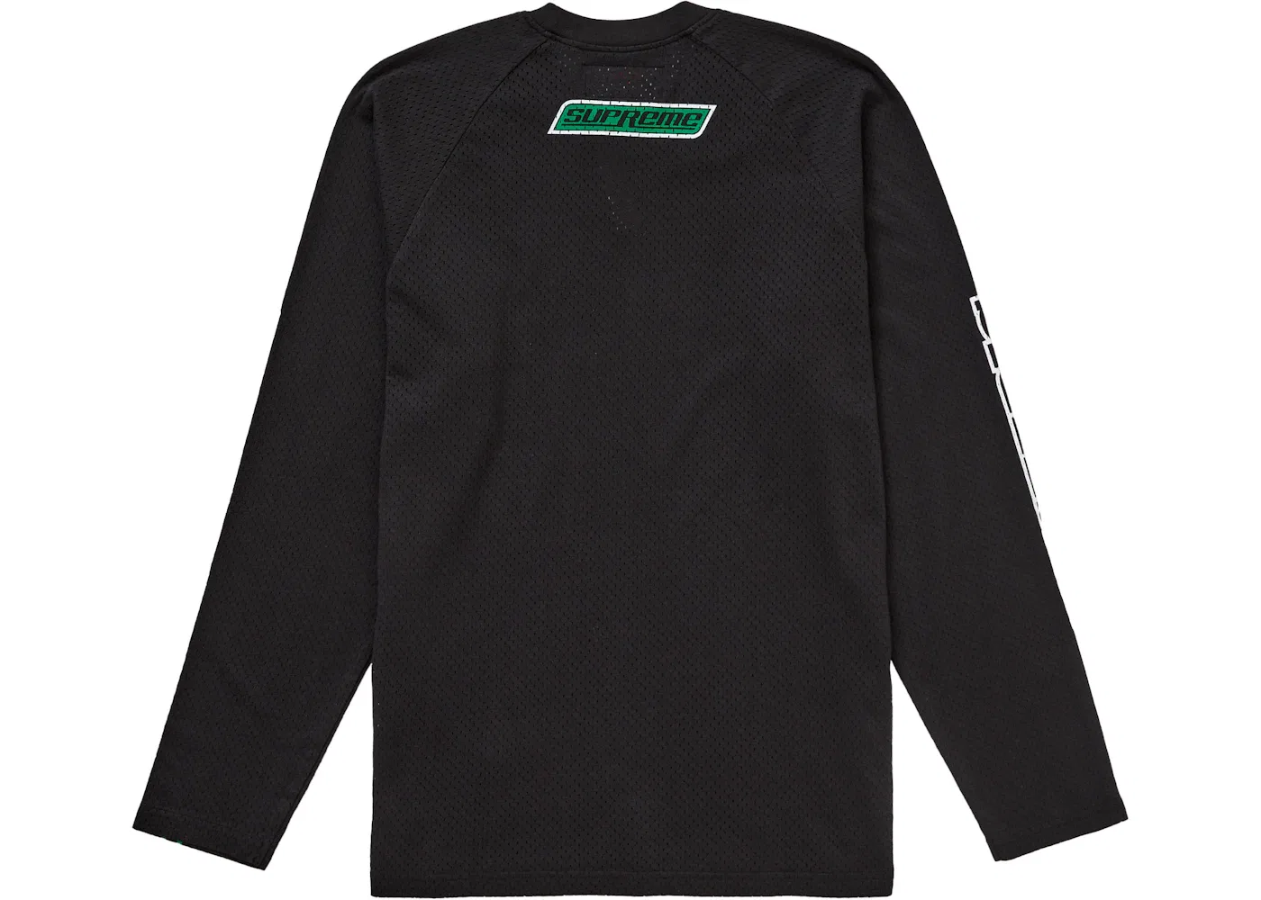 Мужской топ с принтом Supreme Hysteric Glamour Mesh L/S Top, черный — фото 2