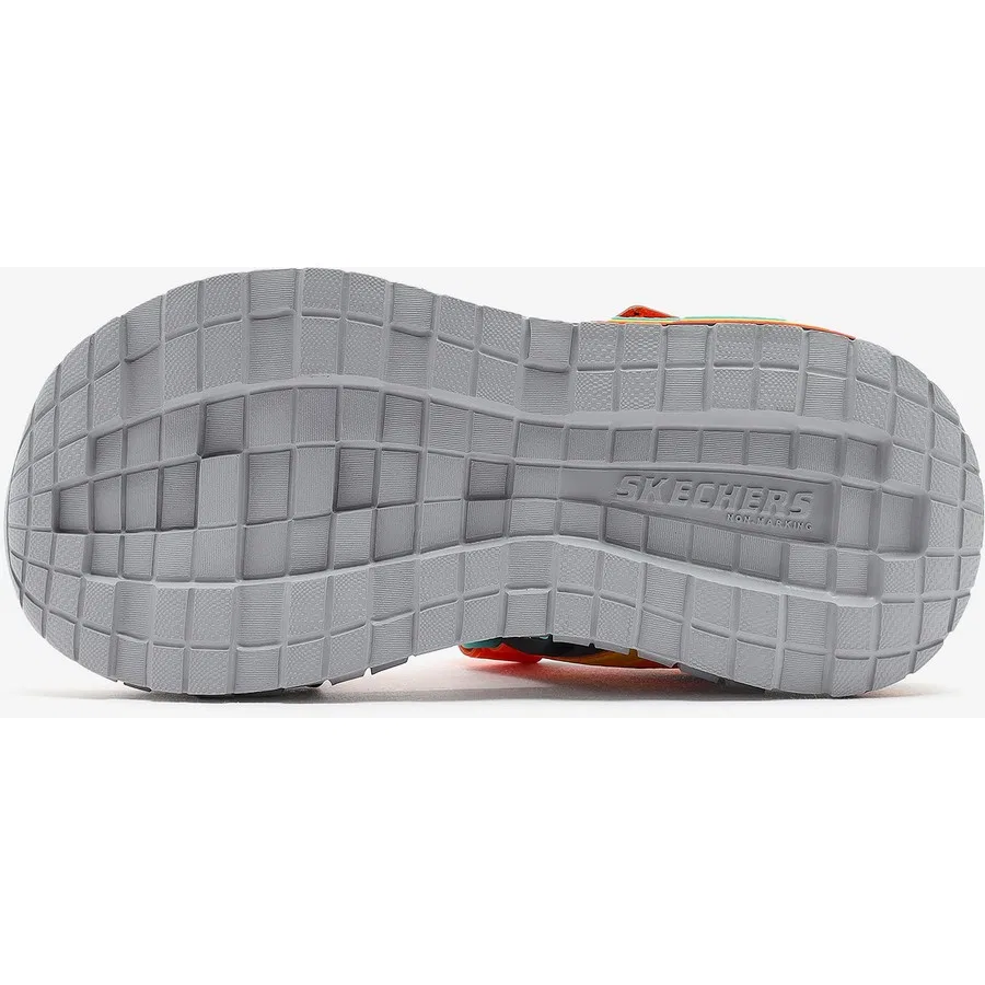 Сандалии с пиксельным дизайном Skechers Megasplash 4K, Оранжевый — фото 4