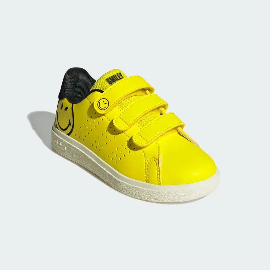 Детские спортивные кроссовки с принтом Smiley Advantage 2.0 adidas, Желтый — фото 3