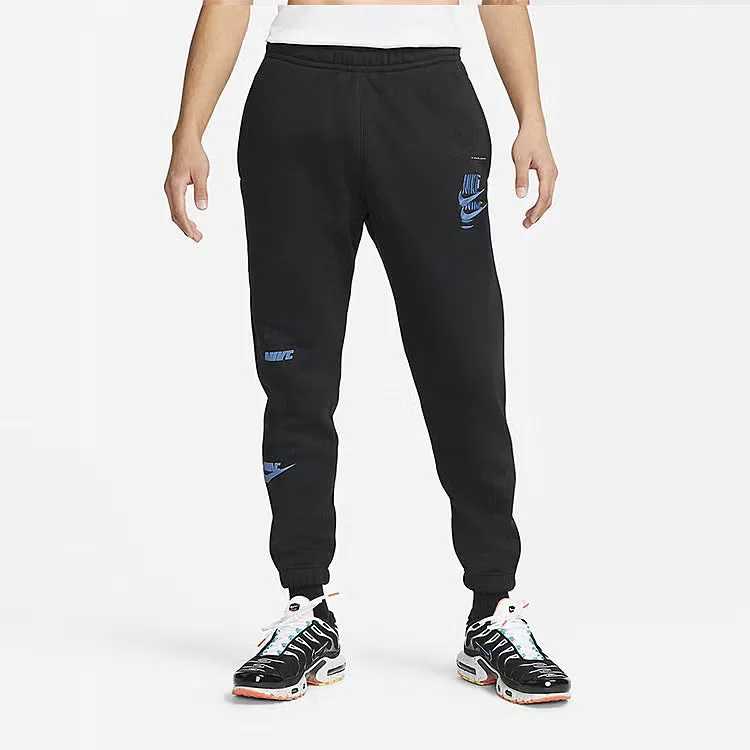 Спортивные штаны с вышитым логотипом Nike, черный — фото 3